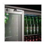 Ψυγείο βιτρίνα συντήρηση με 3 πόρτες επιδαπέδιο back bar 135x53x83,5 εκ S 285 XH