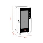 Φούρνος κυκλοθερμικός ηλεκτρικός με υγραντήρα 16 θέσεων (600x400mm) MKF 1664 S