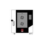 Φούρνος κυκλοθερμικός 7 θέσεων GN 1/1 απευθείας ψεκασμού με ενσωματωμένο πλύσιμο MKF 711 BM