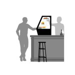 Βιτρίνα θερμαινόμενη επιτραπέζια 305055 69x60x67 εκ 