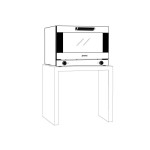 Φούρνος κυκλοθερμικός 4 θέσεων (600x400mm) ALFA 410-2