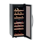 Ψυγείο Βιτρίνα κρασιών 2 θερμοκρασιών στενή (Slim) συντήρηση μάυρο 39.6X58X103 εκ 700130