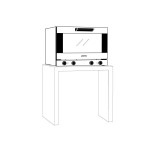 Φούρνος κυκλοθερμικός πολλαπλών λειτουργιών 4 θέσεων (600x400mm) (multifuction) ALFA 420MFH-2