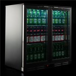 Βιτρίνα συντήρησης Back Bar Inox με ανοιγόμενες πόρτες S 185 XH