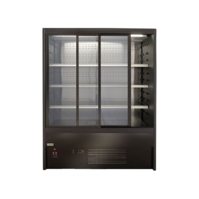 Self service συντήρησης με συρόμενες πόρτες CERVINO A200 VIEW 1500 BLACK