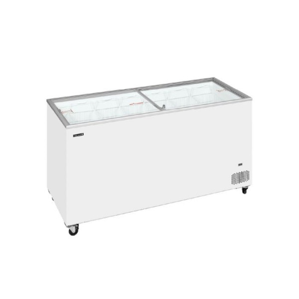 Καταψύκτης με ίσια συρόμενα κρύσταλλα 1550x630x892mm  IC501SC