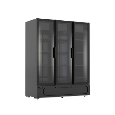 Βιτρίνα συντήρησης τριπλή με ανοιγόμενες πόρτες 1560 lt MILANO 1620 BLK