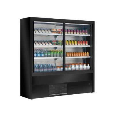 Self service με συρόμενες πόρτες OLIMPO B200 VIEW 1200 BLACK