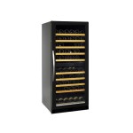 Ψυγείο βιτρίνα 2 θερμοκρασιών κρασιών συντήρηση επιδαπέδιο μάυρο 59.5X68x139 εκ TFW300-2F