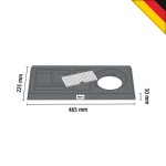 Tea station μαύρο ματ για 1 κανάτα 200121 | 1145M