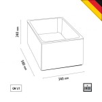 Bain Marie μονό για GN 1/1 με βρυσάκι απορρόης 200240