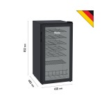 Ψυγείο βιτρίνα συντήρηση επιδαπέδιο μαύρο back bar 43x48x83 εκ 700182G