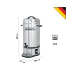 Βραστήρας κρασιού - νερού inox 20 lt A200050