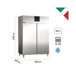 Τυφλή κατάψυξη 1476 lt για GN 2/1, inox 304 AXF 1500 BT