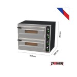 Φούρνος πίτσας 4 Χ Ø33cm B22 950x550x763(h)mm