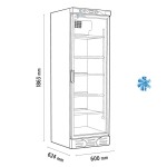 Ψυγείο μονό αναψυκτικών συντήρηση 60x62,4x186,3 εκ D372 SCM4