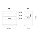 Βιτρίνα συντήρησης Snack - Ζαχαροπλαστικής DELUXE 122 PSV