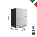Ψυγείο undercounter με 2 Inox ψυχόμενα συρτάρια DW 82