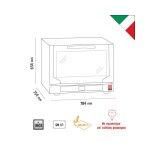 Φούρνος ηλεκτρικός κυκλοθερμικός TOUCH με υγραντήρα 4 θέσεων (600X400mm) ή GN 1/1 EKF 416 NTUD