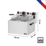 Φριτέζα ηλεκτρική διπλή 5+5 lt FE 44 S