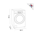 Πλυντήριο ρούχων 11 κιλών Στοιβάσιμο GIANT C PRO HEATER SL