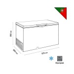 Καταψύκτης Silver 1170x660x850mm HC370TSIC+