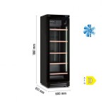 Βιτρίνα κρασιών με 2 συστήματα ψύξης ICOOL 401W BLACK