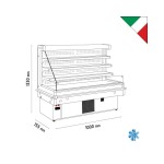 Black self service συντήρησης ανοικτό MANDY B 130L 1000 BLACK