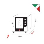 Φούρνος κυκλοθερμικός απευθείας ψεκασμού 5 θέσεων GN 1/1 MKF 511 S