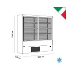 Self service με συρόμενες πόρτες OLIMPO B200 VIEW 1200 BLACK