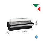 Βιτρίνα κρεάτων - αλλαντικών με αποθήκη PATAGONIA C2 2500
