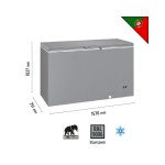 Καταψύκτης μπαούλο Silver 652lt SIF700