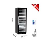 Βιτρίνα κρασιών 2 θερμοκρασιών frameless TFW400-2F