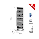 Βιτρίνα κρασιών 2 θερμοκρασιών TFW400-2S