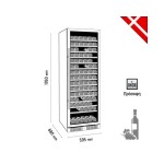 Βιτρίνα συντήρησης κρασιών TFW400-S
