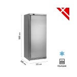 Τυφλή κατάψυξη 605 lt inox εξωτερικά UF600S