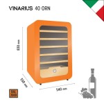ΨΥΓΕΙΟ ΣΥΝΤΗΡΗΣΗΣ ΚΡΑΣΙΩΝ VINARIUS 40 ORN ΠΟΡΤΟΚΑΛΙ 0.54 x 0.55 x 0.83 KLIMAITALIA