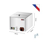 Θερμαντικό hot dog μονό με βρυσάκι απορροής WEV 12