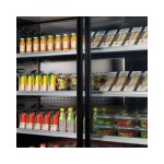 Self service συντήρησης με συρόμενες πόρτες CERVINO A200 VIEW 1800 BLACK