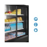 Self service συντήρησης με συρόμενες πόρτες CHAMONIX B200 VIEW 2000 BLACK