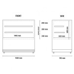 Βιτρίνα συντήρησης Snack - Ζαχαροπλαστικής DELUXE 152 PSV