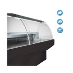 Βιτρίνα κρεάτων - αλλαντικών με κουρμπαριστά τζάμια και αποθήκη PATAGONIA Y2 3000