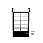 Ψυγείο αναψυκτικών με 2 συρόμενες πόρτες συντήρηση επιδαπέδιο 110,3x68,9x200 εκ -S911 SC