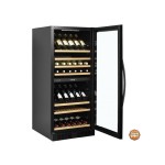 Ψυγείο βιτρίνα 2 θερμοκρασιών κρασιών συντήρηση επιδαπέδιο μάυρο 59.5X68x139 εκ TFW300-2F