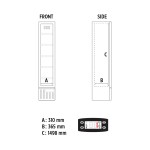 Βιτρίνα συντήρησης THIN COOLER BLACK