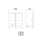 Τυφλή κατάψυξη 1476 lt για GN 2/1, inox 304 AXF 1500 BT