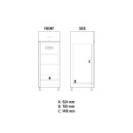 Τυφλή κατάψυξη 700 lt για GN 2/1, inox 304 AXF 700 BT