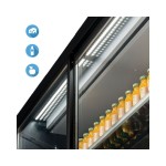 Self service συντήρησης με συρόμενες πόρτες CERVINO A200 VIEW 1200 BLACK