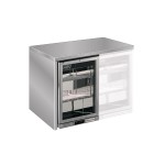 Βιτρίνα συντήρησης Back Bar Inox με ανοιγόμενες πόρτες S 185 XH