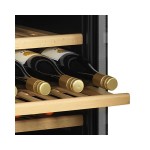 Ψυγείο βιτρίνα 2 θερμοκρασιών κρασιών συντήρηση επιδαπέδιο μάυρο 59.5X68x139 εκ TFW300-2F